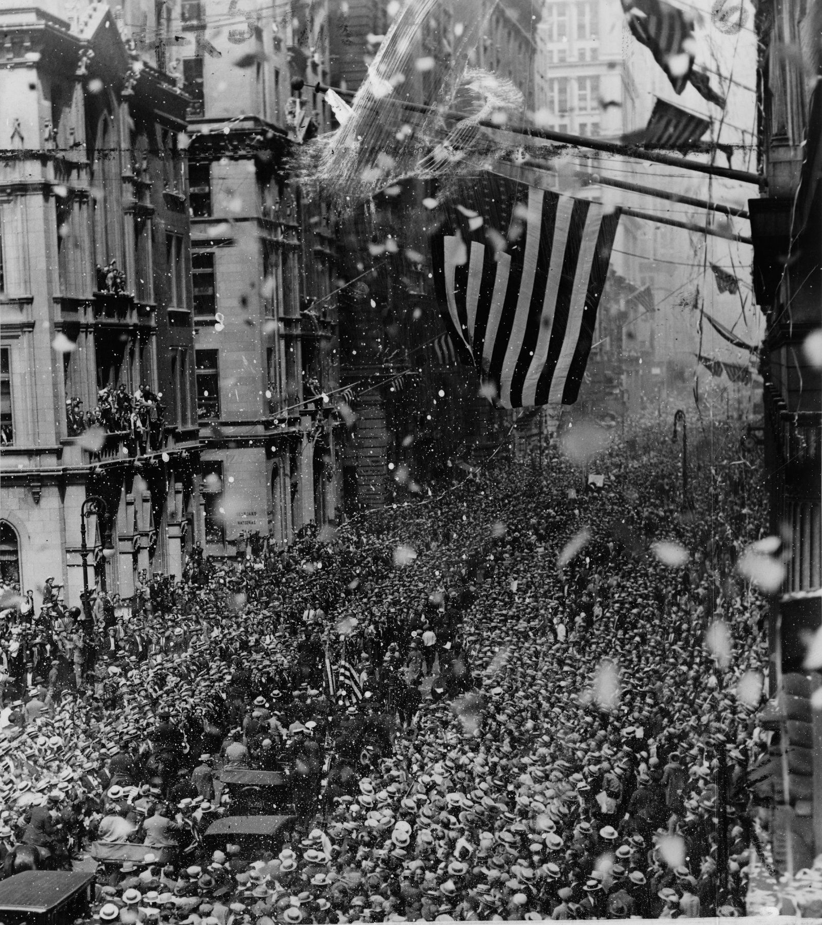 New York's ticker-tape parade for Gertrude Ederle after her 1926 English Channel crossing