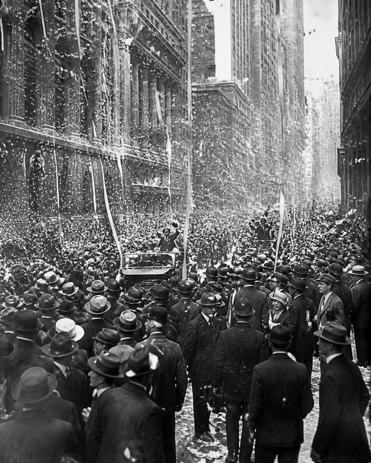 Ticker-tape parade for Gertrude Ederle, celebrating the 1926 Channel swim that changed open water swimming